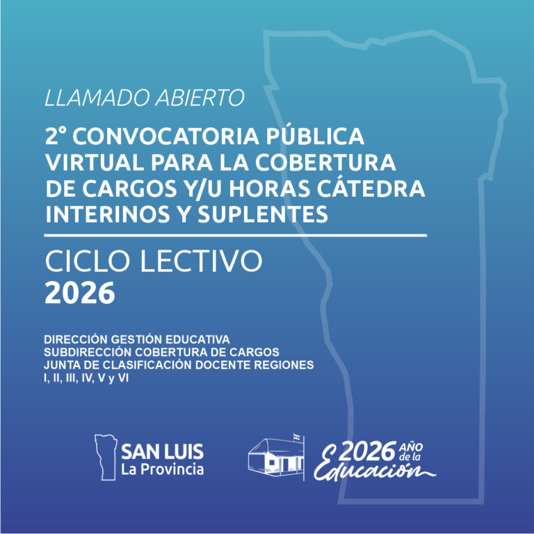 Publicaron la 2° Convocatoria Pública Abierta para la cobertura de cargos y horas cátedra
