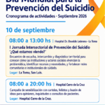 Salud desarrollará una agenda de actividades por el Día Mundial para la Prevención del Suicidio