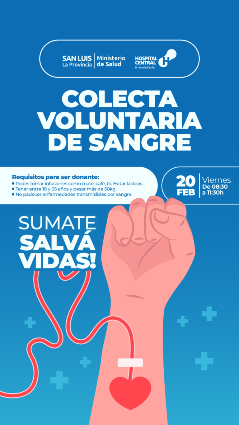 Convocan a una nueva jornada de donación de sangre