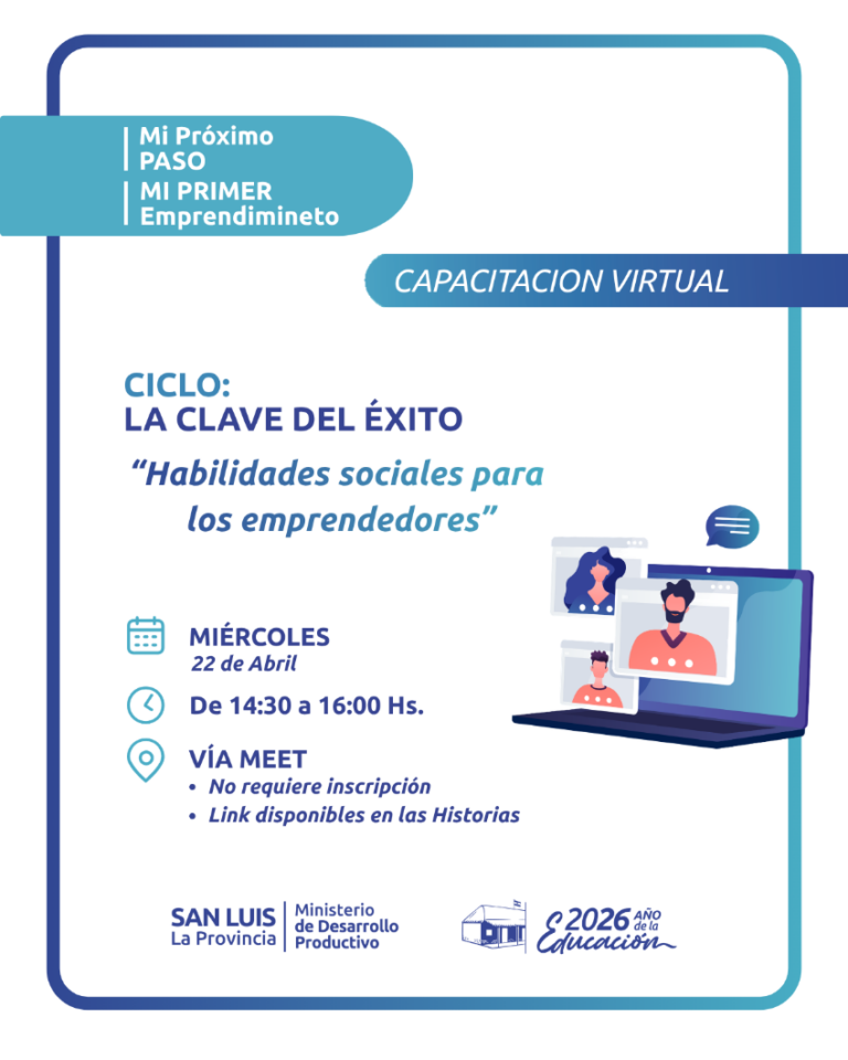 Lanzaron una capacitación virtual para potenciar habilidades sociales en emprendedores