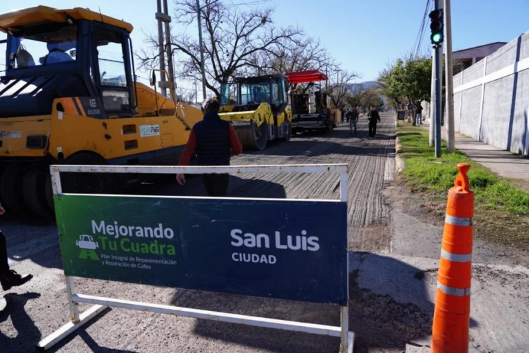 El intendente Hissa supervisó la repavimentación de Martín de Loyola y confirmó que será inaugurada el 1 de julio