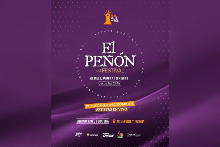 Con gastronomía y música local en vivo, llega ‘El Peñón del Festival’