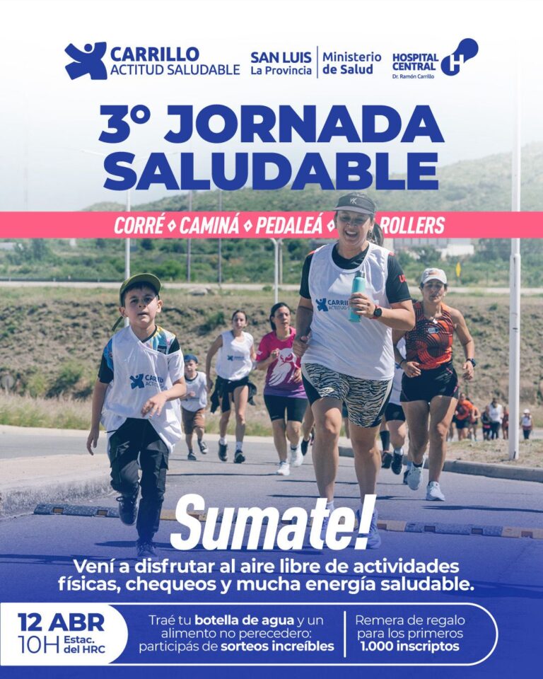 Realizarán la tercera jornada saludable: una propuesta para toda la comunidad