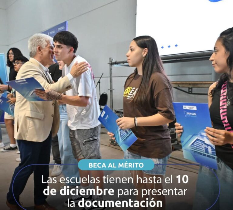 Beca al Mérito: las escuelas tienen hasta el 10 de diciembre para presentar la documentación