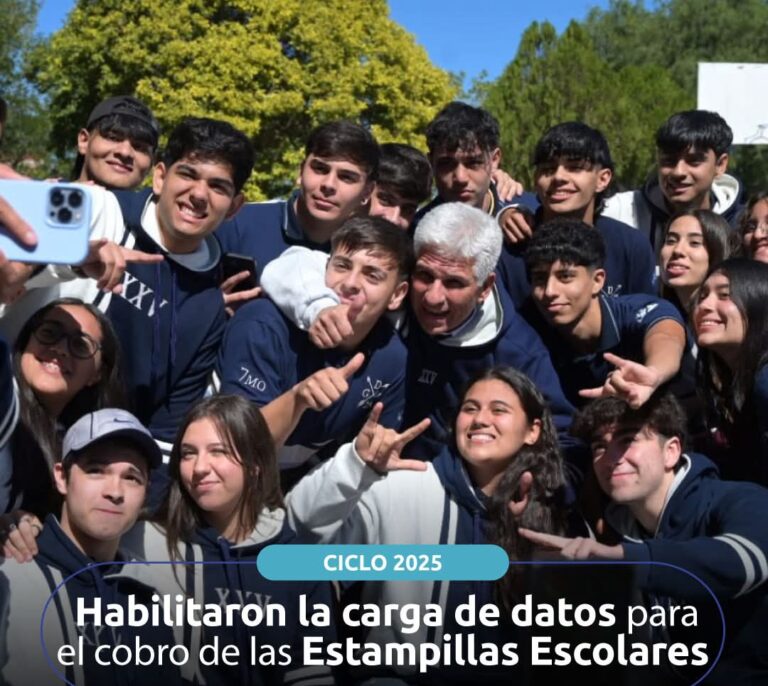 Habilitaron la carga de datos para el cobro de las Estampillas Escolares del ciclo 2025