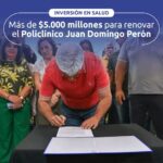 El Gobierno provincial avanza con la refacción del Policlínico ‘Juan Domingo Perón’
