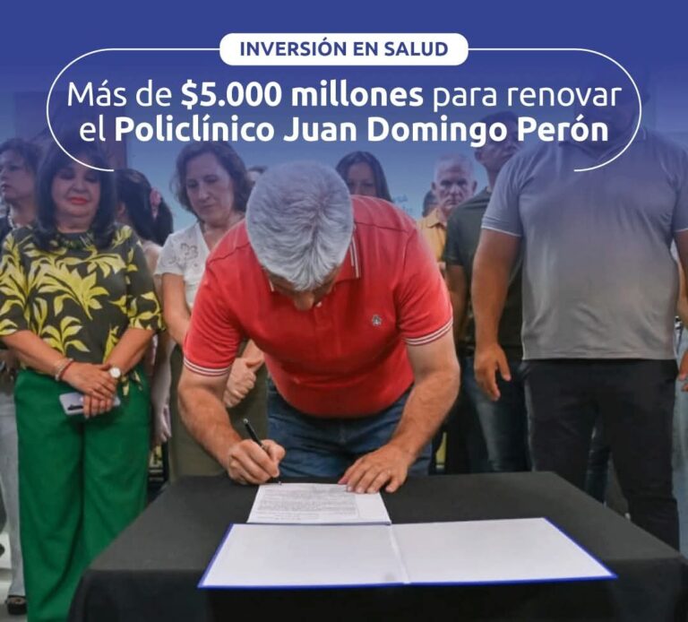 El Gobierno provincial avanza con la refacción del Policlínico ‘Juan Domingo Perón’