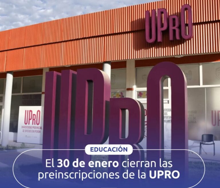 La Universidad Provincial de Oficios comunicó que el 30 de enero cierran las preinscripciones