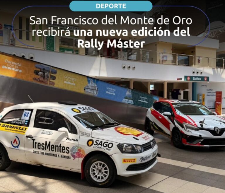 San Francisco del Monte de Oro recibirá una nueva edición del Rally Máster
