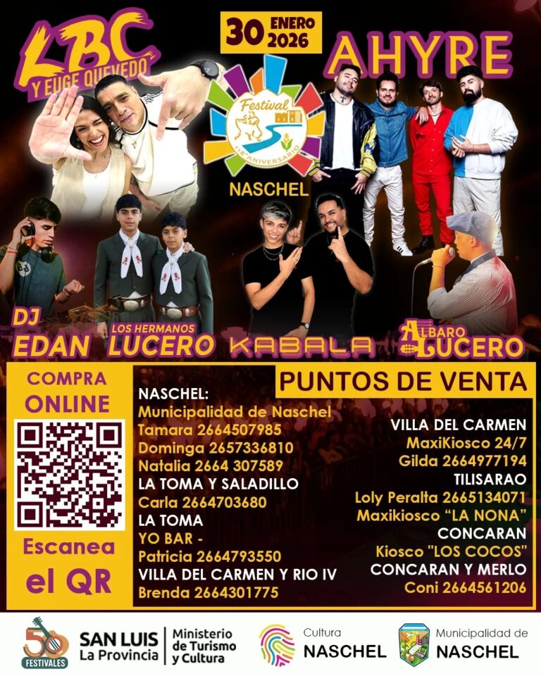 Naschel celebrará su aniversario con un gran festival