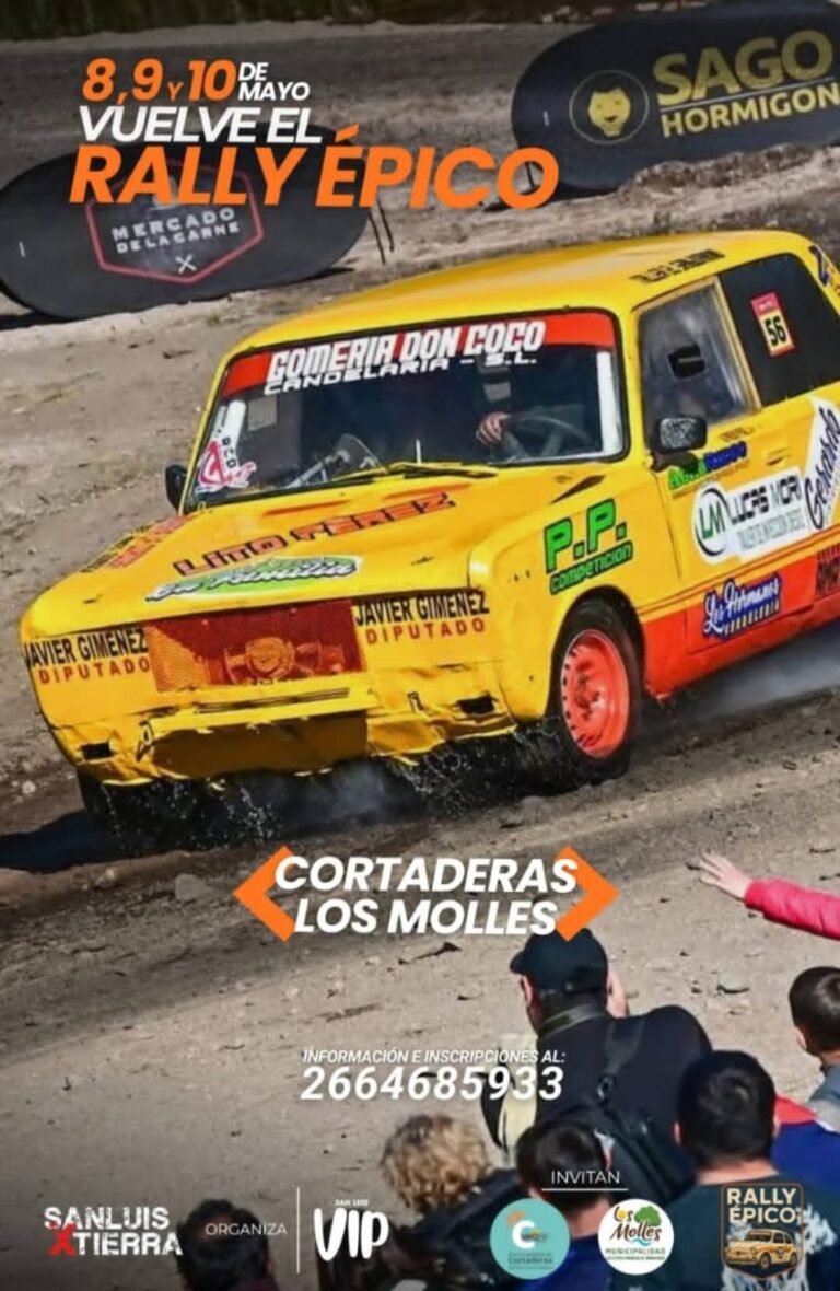 El Rally Épico llegará a Los Molles y Cortaderas