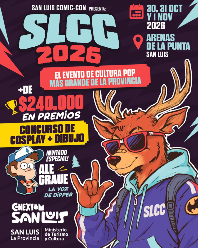 San Luis Comic-Con 2026: historietas, creatividad y turismo al pie de las sierras