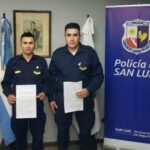 Reconocieron a dos efectivos de la Policía de San Luis por salvar la vida de una mujer