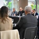 Poggi se reunió con ministros y secretarios