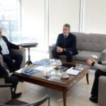 Amondarain recibió a autoridades del Banco Nación