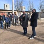 El Gobernador visitó la obra de pavimentación en Villa Mercedes