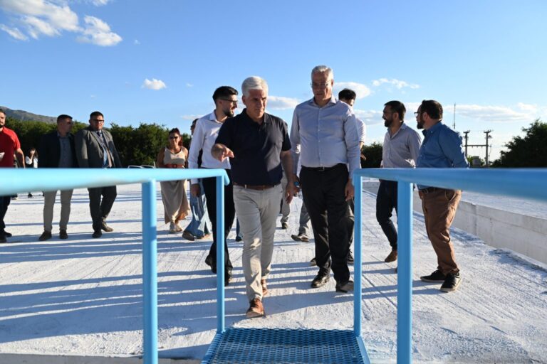 El Gobierno presentó las mejoras de la Estación de Bombeo N°5 de la Villa de Merlo