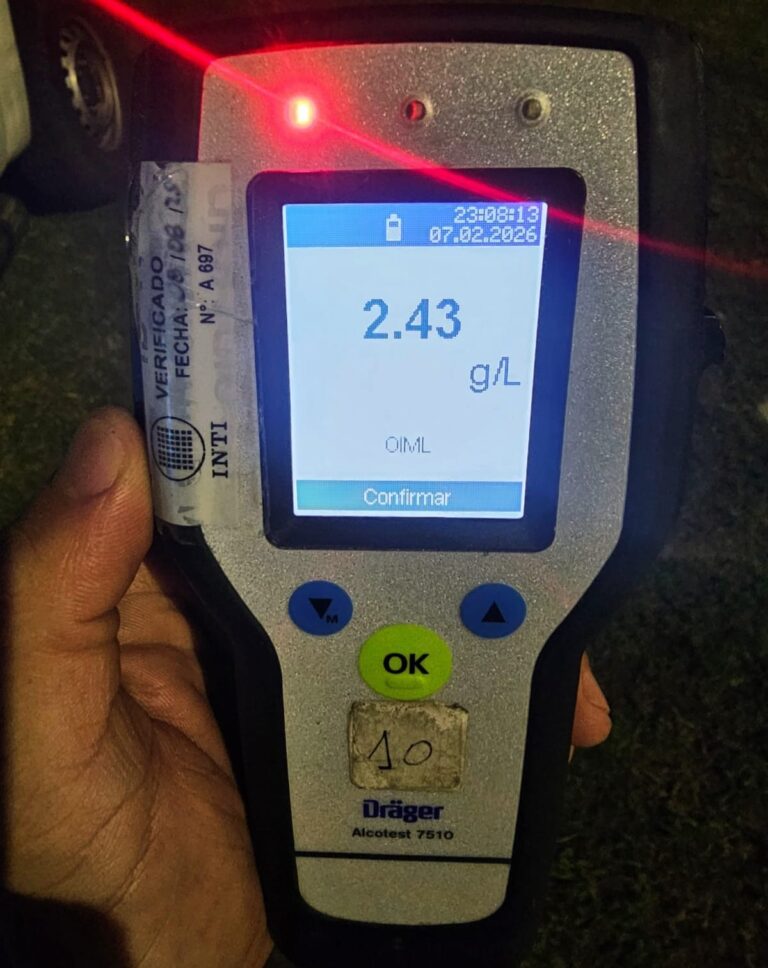 El fin de semana se detectaron más de 50 conductores alcoholizados