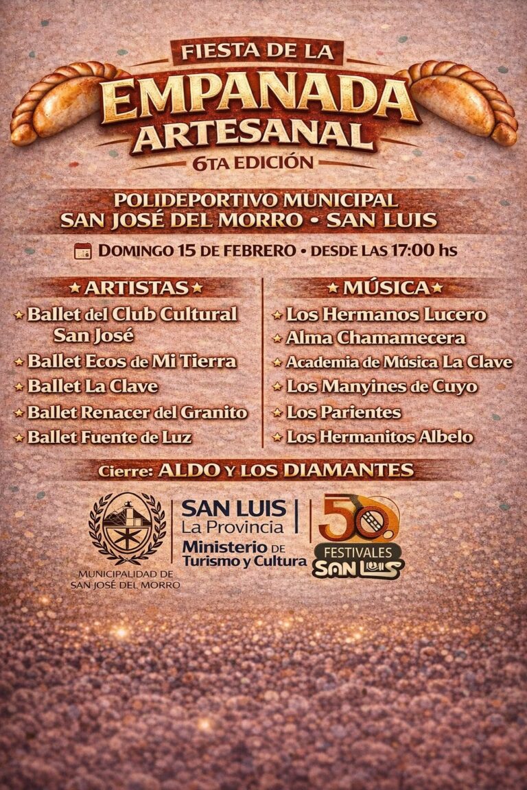 Llega la 6° Fiesta de la Empanada Artesanal de San José del Morro