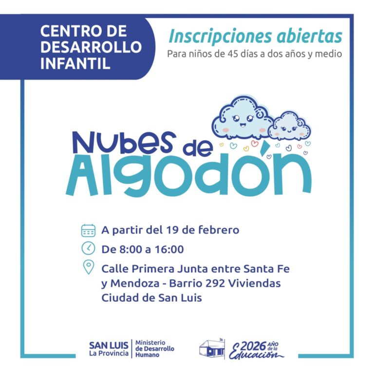 Abren este jueves la inscripción para un nuevo CDI en la ciudad de San Luis