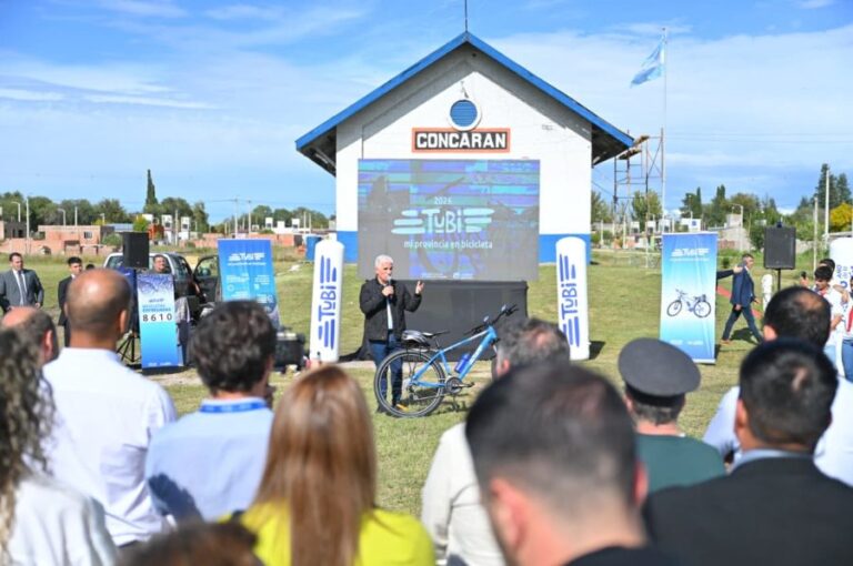 El ‘Desafío Mi Primer Kilómetro’ invitó a pedalear a los alumnos de escuelas de Concarán