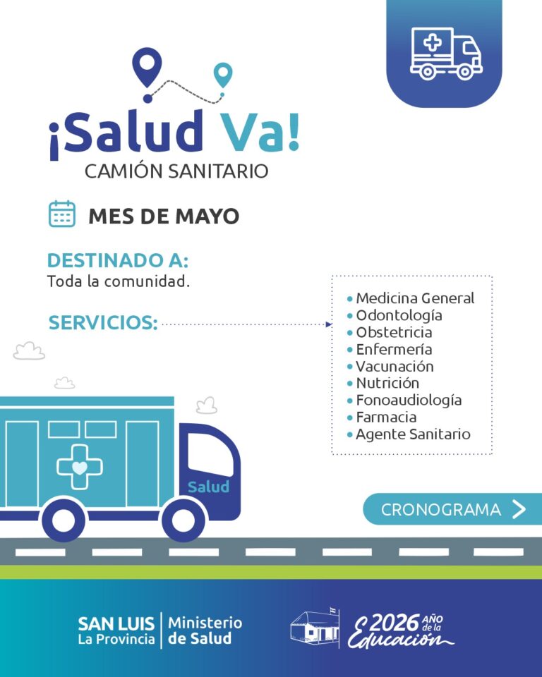 El camión sanitario ‘Salud Va’ recorrerá parajes y comunidades durante mayo