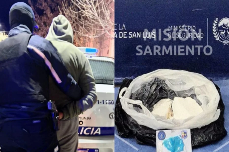 La Policía lo detuvo cuando intentaba abrir autos y le encontró encima droga por más de 10 millones de pesos